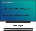 LCD Touch Screen Replacement for Lenovo ideapad 3-15IIL05 3-11L05 3-15IML05 3-15ITL05 3-15ADA05 81WE, HD 1366x768, 40 Pin Touch LCD Display (81WE006KUS 00KVUS 00NKUS 000DUS 000EUS 0045US)