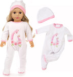ZQDOLL 19 pcs American Doll Clothes Gift for 18 inch Doll Clothes and Accessories, Including 10 Complete Sets of Clothing