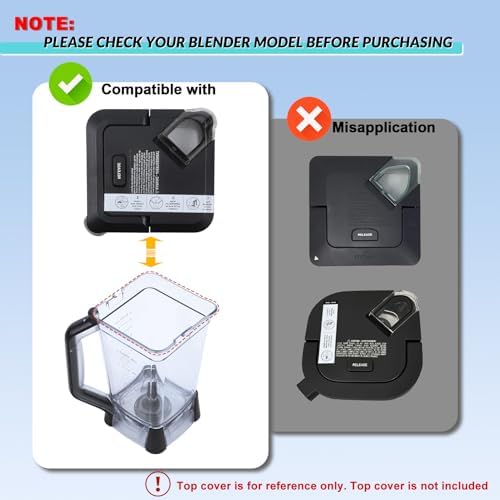 Replacement for Ninja Blender Pitcher 72OZ XL Blender Cups, Replacement for Ninja Blender Pitcher BL610 BL610BRN BL710WM BL710WMC CO650B CT610 C0610B CT610C CT611C 72oz Crushing Pitchers