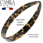 Camila Paris CP3466 French Headband for Women, Handmade Tokyo, Strong Hold Grip Women's Hair Band, Ligth and Very Flexible, No Slip and Durable Styling Girls Hair Accessories, Made in France