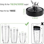 (2 Pack) 7 Fins Extractor Blade Assembly For Ninja Blender Blade Replacement, Blender Replacement Parts Compatible with Ninja Blenders Auto iQ BN401 BN751 BN801 BL450_30 BL642 BL682 NN102