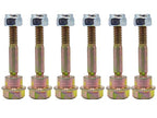 575938801 Set of 6 Shear Bolts and Hex Nuts fits Poulan Pro Snow Blower