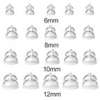 MiniFit Power Domes for Oticon Hearing Aids, 8mm Replacement Domes for Oticon Mini RITE Hearing Aids with Cleaning Brush Tools Kit and Carry Case (8mm)