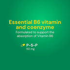 Country Life P5P Vitamin B6 (Pyridoxal Phosphate) 50mg, 100 Tablets, Certified Gluten Free, Certified Vegan, Verified Non-GMO Verified