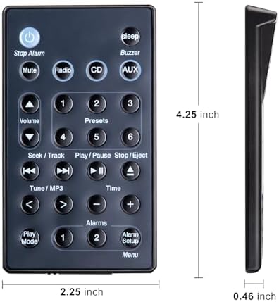 Universal Replacement Remote Control for Bose Soundbar Touch Wave Music Radio System-Generation The 1,2,3,4th (Batteries Excluded)(Black)