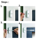 GOOKYO Door Closer Automatic Safety Spring Door Closer – Easy to Install to Convert Hinged Doors to Self-Closing– White