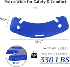Curved Transfer Board Wheelchair Accessories for Transferring to Wheelchair ，Chair, Bed, Toilet, Car for Patient, Elderly, Disabled, 31.1 * 9.84 * 0.46" 3.64 lbs ABS Transfer Devices (Blue)