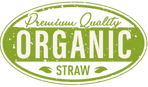 Organic Garden Straw (5lb) | Blue Mountain Hay | Straw Mulch for Raised Bed Gardens, Yard Landscaping, New Lawn Grass Seed Plantings, Tomato & Vegetable Mulch | Covers up to 75 sq ft