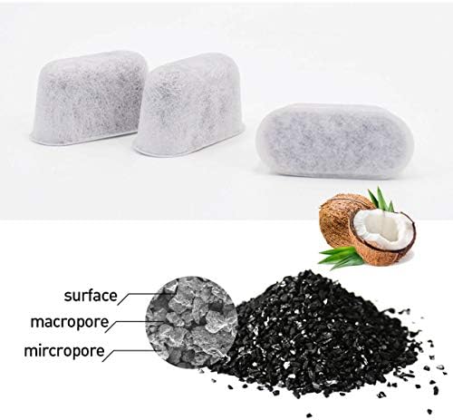 24 Packs Charcoal Water Filters Compatible with Cuisinart Coffee Filter Replacement Coffee Maker