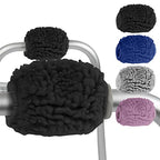 Vive Walker Handle Cushions (2-Pack) Extra Soft Sheepskin Grips - Padded Hand Cover Accessories for Folding Rolling Wheelchair, Rollator Handle, Senior, Elderly Grippers - Foam Padding for Disability