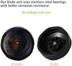 for Ninja Blender Blade Replacement Parts 7 Fins Compatible with Nutri Ninja Auto iQ BL642-30 BL482-30 BL682-30 with Silicone Rubber Gaskets Seal Ring Mixer Attachment, Updated