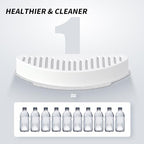 uahpet Official Water Fountain Filters Upgraded 6 Pack Replacement Filters & 12 Pack Replacement Filter Sponges for 67oz/2L Automatic Pet Fountain Cat Water Fountain Cat Water Dispenser
