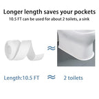 Caulk Tape Self Adhesive, 4 Rolls Waterproof Toilet Caulk Strip, Toilet Sealer Around Toilet Base, Traditional Caulking Replacement, Caulking Tape for Bathroom, Bathtub, Floor Wall Edge Protector