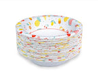 Glad Everyday Disposable Paper Bowls with Picnic Design| Cut-Resistant, Microwavable Paper Bowls for All Foods & Daily Use | 12 oz, 50 Count - 12 Pack
