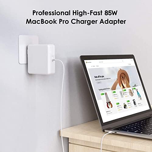 Replacement Mac Book Pro Charger, 85W T-Tip Mac Charger Compatible with Mac Book Pro 17/15/13 Inch and Mac Book Air 15/13 Inch Between 2012-2017