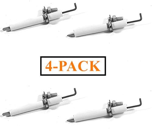 Exact Durable Igniter Kit Replacement for CharGriller, Cuisinart and Others Gas Grill Models with 4-Pcs Ceramic Electrode and 4-Pcs Ignitor Wire