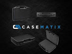 CASEMATIX Hard Travel Case with Foam and Padlock Rings - Customizable Foam Fits Pico Mobile Projectors, Recorders, Microphones and More Small Electronics & Accessories up to 14.5" x 7.5" x 2.75"
