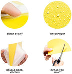 Gideal 50-Pack Dual-Sided Yellow Sticky Traps for Flying Plant Insect Such as Fungus Gnats, Whiteflies, Aphids, Leafminers,Thrips - (6x8 Inches, Included 50pcs Twist Ties)
