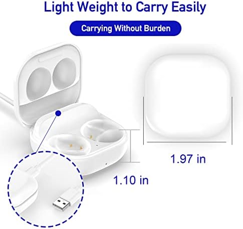 Wired Charging Case Compatible with Samsung Galaxy Buds 2(SM-R177), Replacement Charger Case Dock Station for Galaxy Buds 2 Bluetooth Earbuds (White)