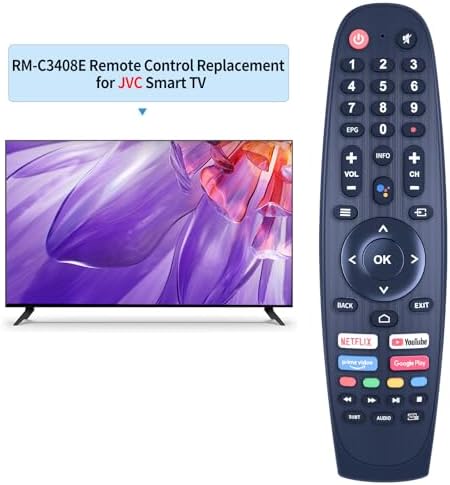 EC32V2HA EC40V2FA Replacement Remote Control for SANSUI TV Remote, for BLAUPUNKT TV Remote, for Caixun Android TV Remote，for ARRQW TV Remote （No Voice Function）