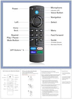 Voice Remote Replacement for FireStick 3rd Gen (L5B83G), Fit for Smart TV Stick/ 4K Max, 3rd Gen, 2nd Gen, Lite, Cube(1st Gen & 3nd Gen)