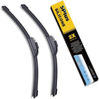 5 PLUS® Silicone Wiper Blades 22 inch wiper blades 2 pack Replacement For Ford F Series 2023-2012 Expedition 22-08,Chevy Silverado GMC Sierra Series 2023-2019 2006-1999 Windshield Wiper Blades