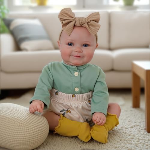 BABESIDE Reborn Baby Dolls, 20Inch Cute Soft Vinyl Realistic-Newborn Baby Doll Poseable Real Life Lifelike Baby Dolls w/Doll Accessories for 3+ Year Old Girls