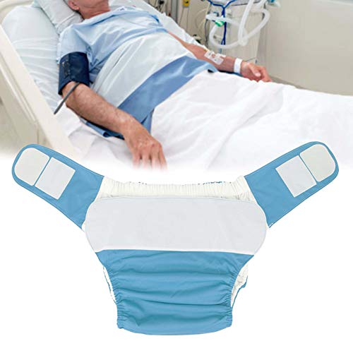 ZJchao Adult Diaper Cover, Waterproof Washable Reusable Adult Elderly Cloth Diapers Adult Pocket Nappy Cover Diapers for Adults Pocket Nappies Adult Diaper Adult Pocket Nappy Cover(Blue)