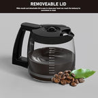 14-Cups Coffee Pot Replacement Carafe Compatible with Cuisinart Coffee Maker DCC-2200RC, DCC-2200, DCC-3200, DCC-3200P1, DCC-3200FR, DCC-3200CPAMZ, DCC-2600, DCC-2800,DCC-1800FR, CBC-7400, CBC-7000PC
