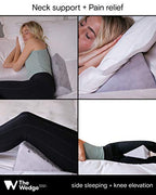 The Wedge Small Wedge Pillow, Positioning Pillow, Positioning Wedge, Foam Wedge, Pregnancy Wedge, Made in USA, Medical Wedge Pillow, Position Pillow, Ramp Pillow, Tablet Pillow, Knee Pillow, Gray