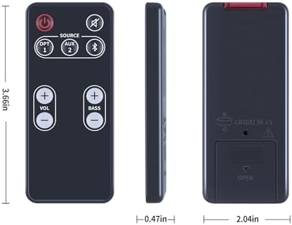 Replacement Remote Control Compatible for Polk Audio Video Soundbar Speaker System FR1 DSB1 D581 RE95201 E9520-1 Sound Bar Remote Controller