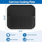 Cast Iron Griddle Plate Accessories for Cuisinart TOA-60 TOA-65 Toaster Air Fryer Convection Oven Reversible Grill Pan Replacement Part
