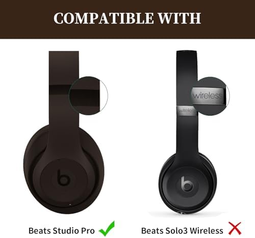 Studio Pro 2023 Wireless Headband Replacement, Top Head Band Replace Repair Kit for Beats Studio Pro 2023 Headphones Accessories, Bending Resistant, Durable, Composite Materials+Tools (Deep Brown)