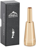 EASTROCK Trumpet Mouthpiece1.5C Trumpet Mouthpiece Brass Heavy Bullet Shape Instrument Accessories GOLD