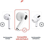 Proof Labs 3 Pairs AirPods 3 Ear Hooks Covers [Added Storage Pouch] Grip Tips Anti Slip Wings Accessories Compatible with Apple AirPod 3rd Generation (White)