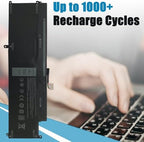 XCNR3 Laptop Replacement Battery for Dell Latitude 13 7370 Ultrabook Series 0XCNR3 WY7CG MH25J 7.6V 34WH/4250MAH 4-Cell