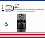 Replacement Coffee Pot, Only Compatible for Cuisinart Coffee Maker DCC1220BKS， NOT for Other brand or other models.