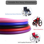 YZRYXHWL Wheelchair Cover Wheelchair Accessories 24in Wheelchair Push Rim Covers 1 Pair Non-Slip Wear-Resistant Hand Push Cover Wheelchair Rear Wheel Push Ring Protective Cover (Color : Purple)