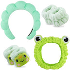 Chanaco Face Wash Headband, Spa Headband, Skincare Headband, Makeup Headband, Wrist Bands for Washing Face, Funny Gifts for Women, Cute Hair Accessories for Girls