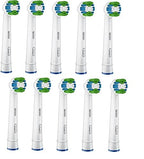 Genuine Original Oral-B Braun Precision Clean Replacement Rechargeable Toothbrush Heads (10 Count) - International Version, German Packaging