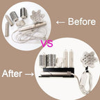 Hair Dryer Holder for Shark Flex Style, Wall Mount Holder Compatible with Shark FlexStyle, Curling Wand Organizer, Rack with Cord Hanger for Accessories Curlers Brushes Diffuser and Attachments
