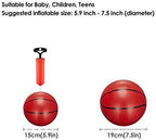 Mini Basketballs, 3 Pack 6" Inch Small Basketball Set with Pump Over The Door Mini Hoop Basketball Replacements Toy Basketball for Toddlers, Kids, Teenagers, for Pool, Indoors, Outdoors
