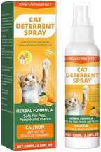 Cat Repellent Spray, Cat Deterrent Spray - Indoor & Outdoor Training Safe, Protect Furniture, Sofas, Rugs, Restricted Areas-for Behavior, Natural, Effective