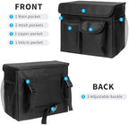 Mobility Scooter Bag, Electric Scooter Basket, Knee Scooter Basket, Mobility Scooter Caddy with 14 Inches Laptop Pocket and 2 Cup Holders for Bike, Mobility Scooter Accessories for Adults