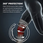 POWERLIX Knee Compression Sleeve - Best Knee Brace for Knee Pain for Men & Women – Knee Support for Running, Basketball, Volleyball, Weightlifting, Gym, Workout, Sports - (Gray S)