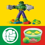Play-Doh Marvel Hulk Smash & Squish Kids Playset with Bendy Action Figure and Accessories, Imagination Toys for Boys and Girls 4 and Up