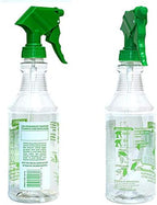 HARRIS Professional Wide Mouth 32oz Empty Spray Bottles for Cleaning Solutions (3-Pack), All-Purpose with Clear Finish, Pressurized Sprayer, Adjustable Nozzle and Measurements
