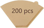 Disposable Coffee Paper Filters for Ninja Dual Brew Coffee Maker,200 Pcs #4 Cone Replacement Filter Compatible with Ninja DualBrew Pro CFP301 CFP201 Coffee Maker