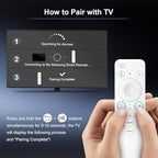 Voice Recharageable Remote for Samsung-Smart-TV-Remote-Control, Replacement Compatible for Samsung Frame QLED Crystal UHD Solar Smart TVs