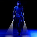 Ergoactives,LLC LightBaum- Adjustable LED Flashlight for Crutches, Canes, & Walkers, Helps Prevent Falls During Dark Hours, Perfect Illumination Allows Users to See at Night (Universal Tube Mount)